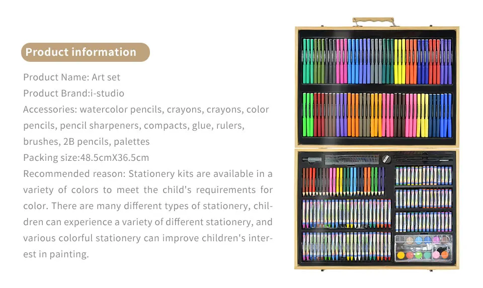 Creative DIY Toys Colorful Pencil Drawing Painting Kits For Children