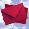 5" x 7" Rich Smooth Red Baronial Envelopes with Gummed Pointed Flap, 24lb Fine Paper (60 Pack)