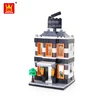 shantou chenghai toy factory DIY Cinema Model Plastic Toys building block set city series for kids playing decoration