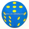Assorted color EVA rubber foam dice