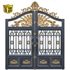 Philippine easily assembled artistic new trending main gate colour design chain link fence double swing gate