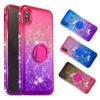 Flexible Gradient Dynamic Glitter Diamond Liquid Quicksand Mobile Phone Case Cover for iPhone XS Max XR for iPod Touch 6