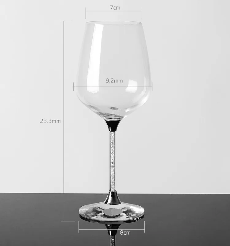 Wholesale Handmade Wedding 597ml Goblet Glasses Custom Wine Glass