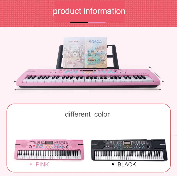 100 tones. Обучаемая электронная клавиатура музыкальная. Sintezator 100 Tones 100 Rhythms. Black Pink на клавиатуру.
