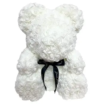 rose bear white