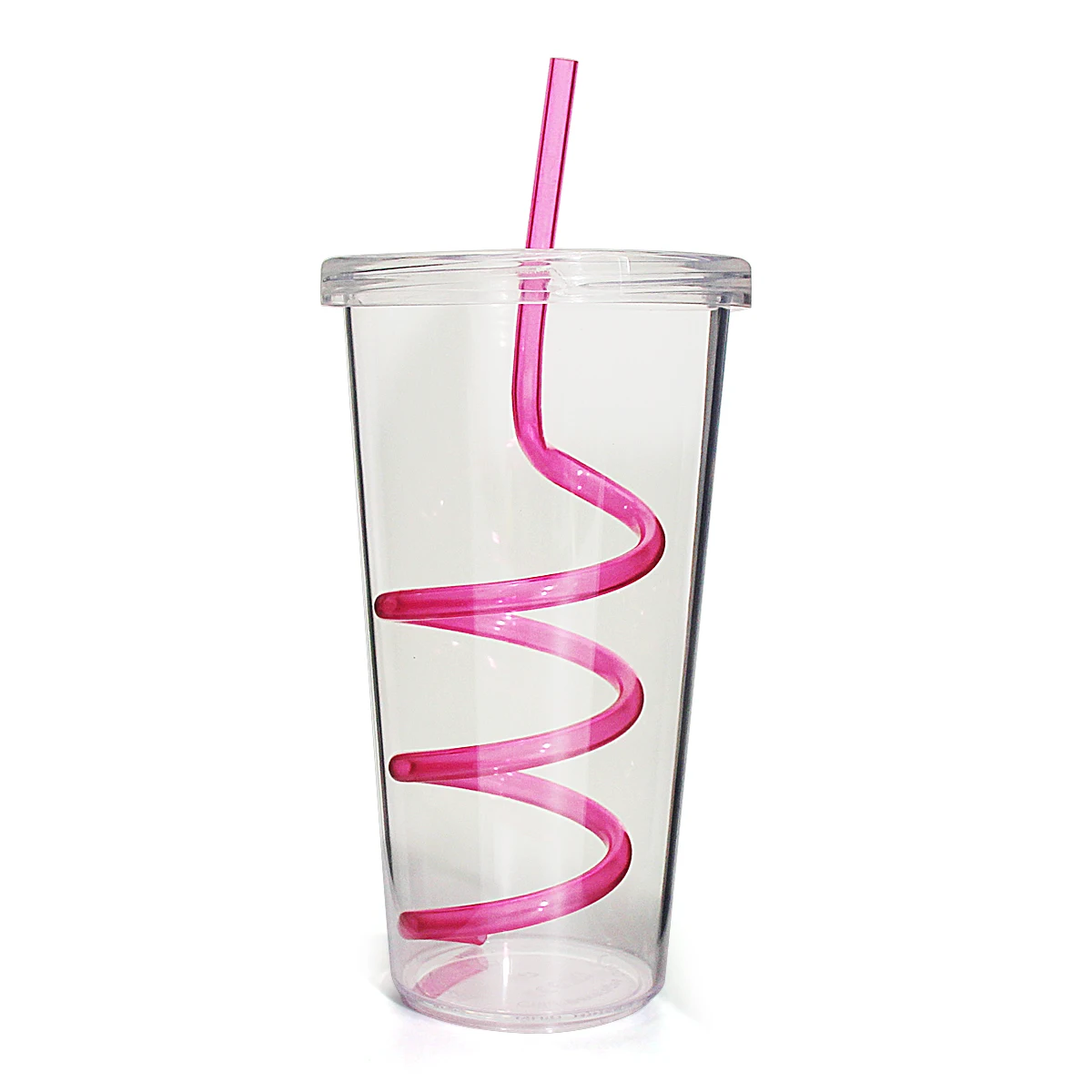 Personalized Kids Plastic Cups With Swirly Straws Buy Personalized