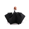 Fashion Super 10 Bone 3 Fold Automatic Foldable Golf Umbrella With Wood Elbow