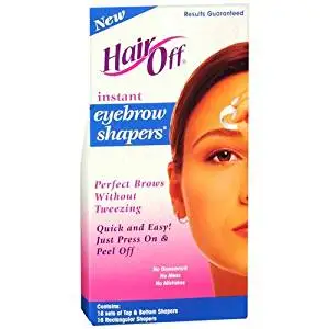 Buy Hair Off Instant Eyebrow Shapers Cold Wax Strips 18s In Cheap