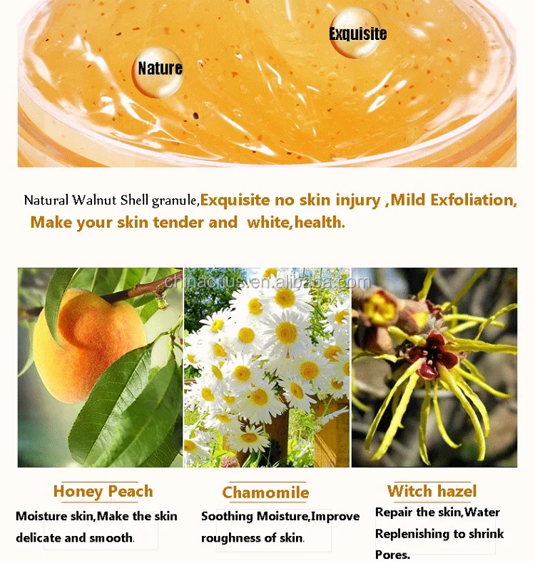 Private Label Natural Organic Body Peach Scrub For Exfoliator Buy