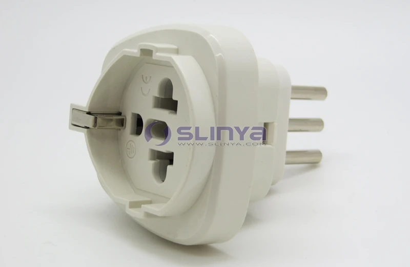 Universal Travel 10a 250v Abs Material Germany To Uruguay Power Adapter