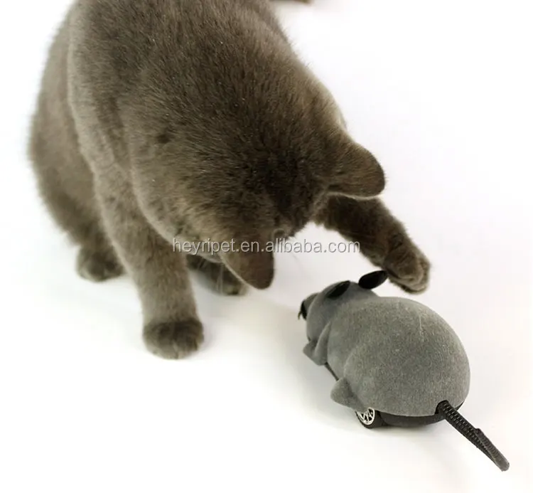 Best selling toys 2017 electric fur plush mouse cat mouse toy interactive remote control electric cat toys