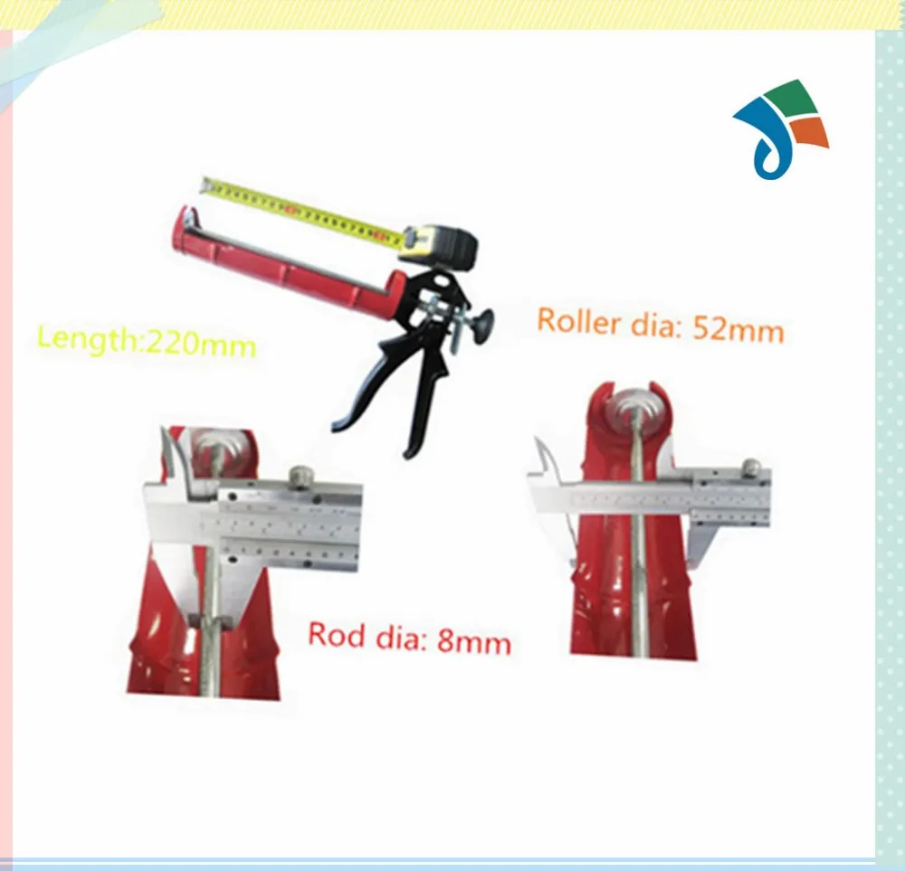 steel frame aluminium handle manual power caulking gun