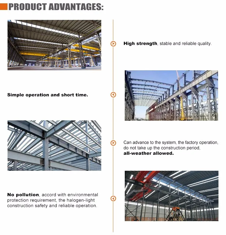 Columnas De Acero Para Prefabricada De Acero Ligero Marco De Casa/luz