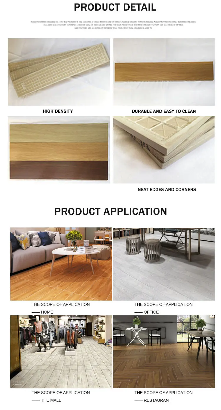 First chose wood grain design floor tile 200x1200mm