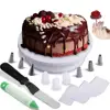 Cake Turntable Decorating Rotating Spinning Stand Plate. Perfect New Set. All You Need For Your Amazing Icing Cake 16 pcs
