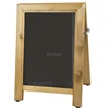 A sign folding menu board with chalk in Wood material