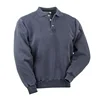 Sport Polo Knit Collar 60% cotton 40% Polyester 3 Button Sweatshirt