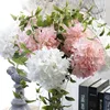 ZERO Single Stem Wedding hydrangea Flowers Silk Artificial Flower For Table Centerpieces