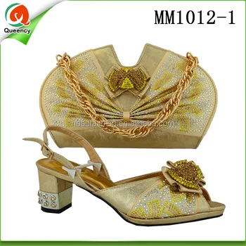 low heel party shoes gold