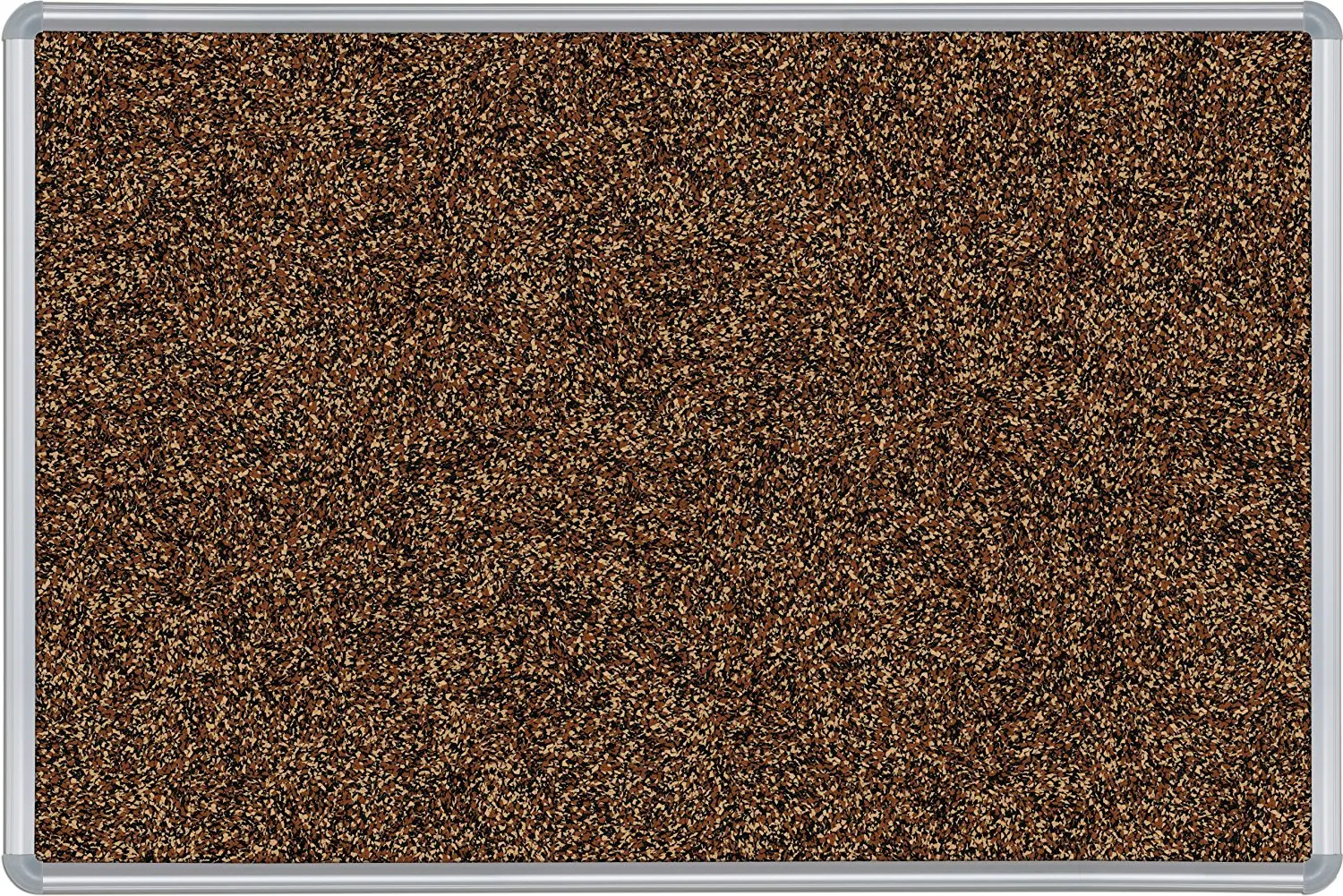 Best-Rite Presidential Trim Rubber-Tak Tackboard, Silver Trim, 4 x 6 Feet, Tan (321PG-95)