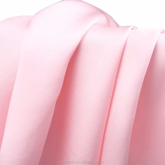 16mm raw silk fabric pink color