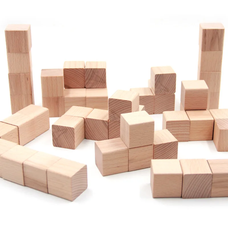 square wooden blocks