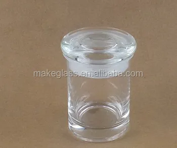 3oz Medical Use Glass Jar Mini Glass Storage Jar With Glass Lid