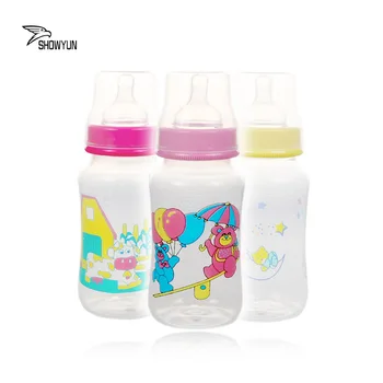 225ml Pp Funny Baby Feeding Bottle Wholesale Cheap Bpa Free Cute