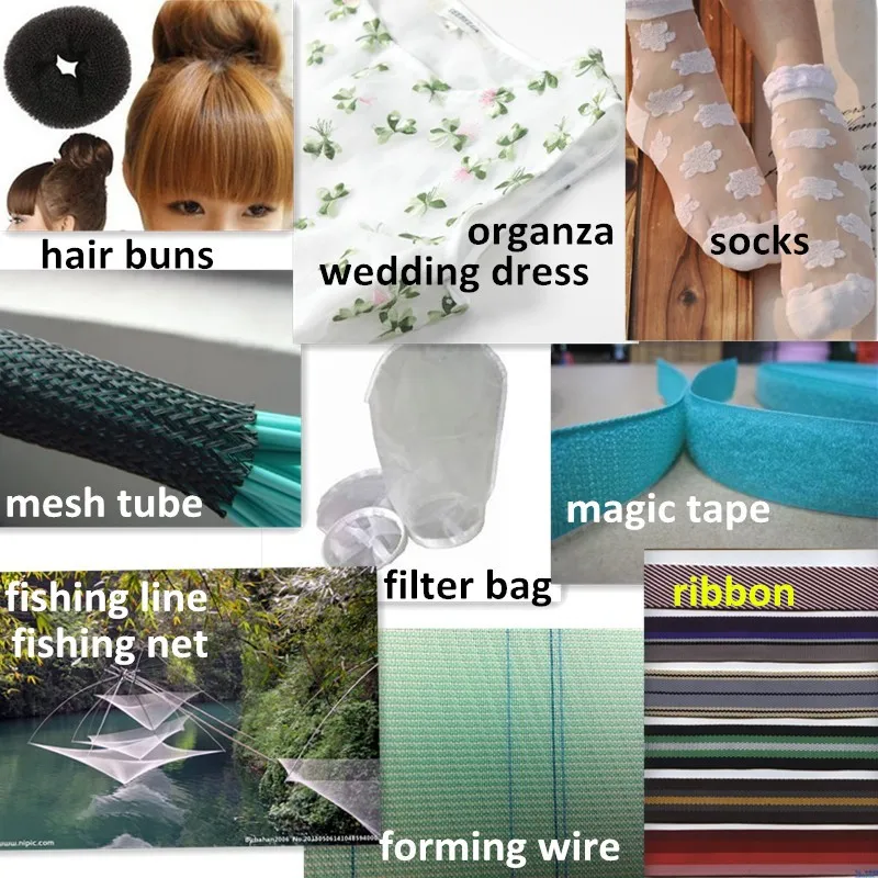 0.08mm 0.10mm 0.12mm nylon monofilament yarn for embroidery lace