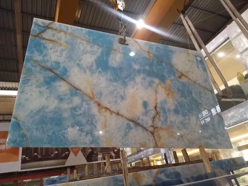 Natural Blue Stone Marble Onyx 