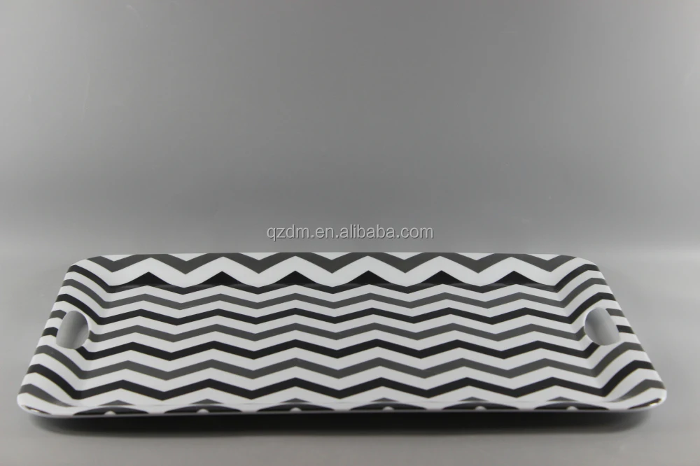 20" Melamine Serving Tray With Handle