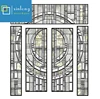 handmade 4'' thick door glass panel inserts