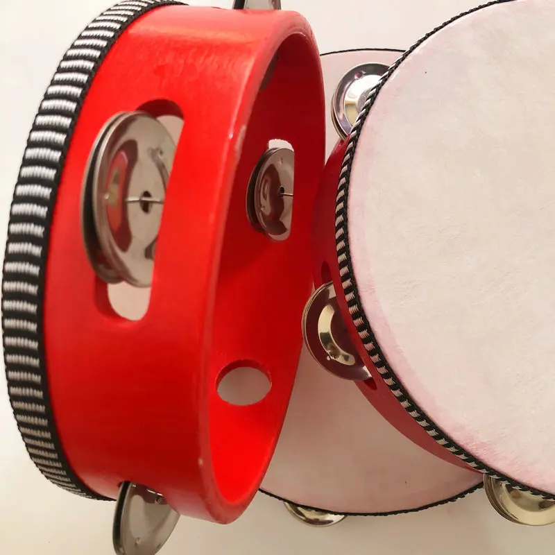 Wholesale Orff Small Persuccion Series,4&6&7&8&10 Inch Red Wooden Toy