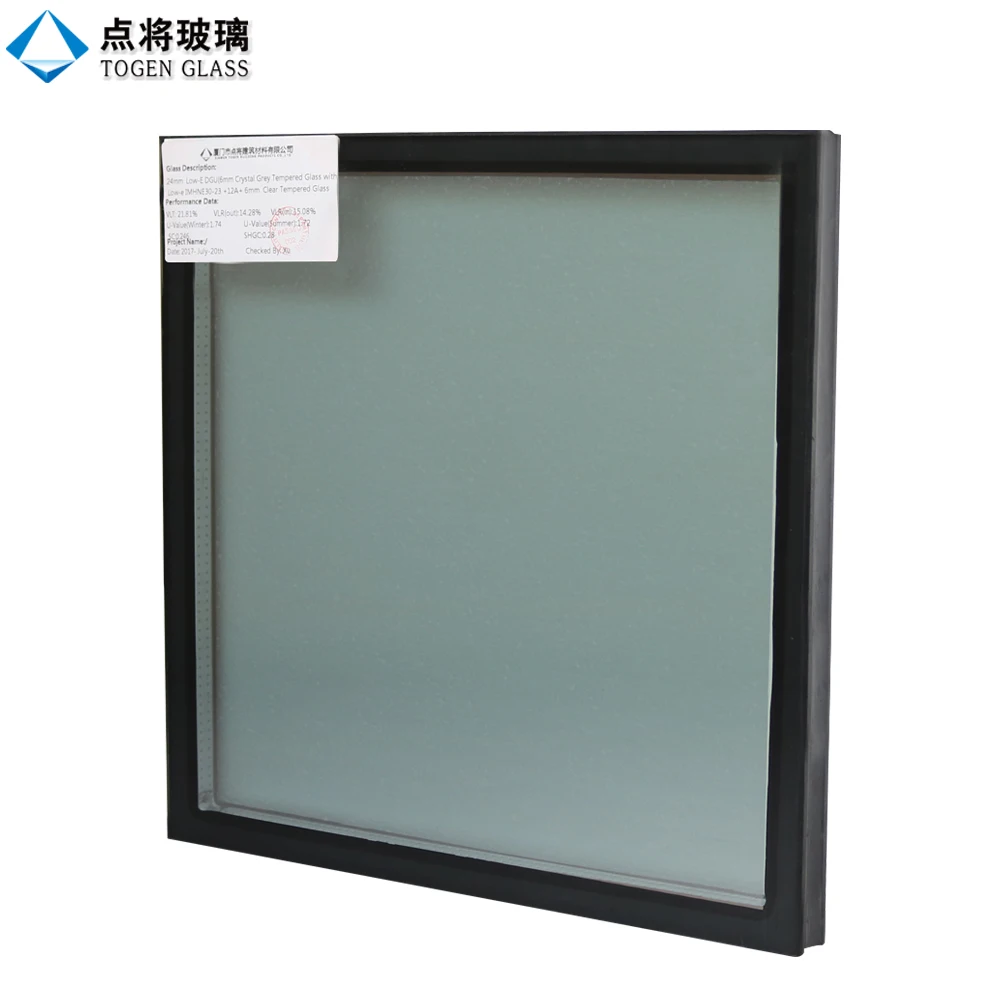 Low E Heat Insulation Tempered Glass Panel Igu For Facade Cladding