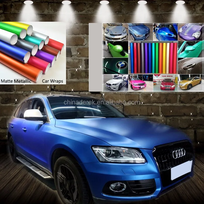 China Derek 1.52*20m Air Free Matte Chrome Brown Car Vinyl Wrap Buy
