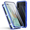 Charging Magnetic Flat No radian Back glass Case For Huawei P30 P30 Lite Magnetic Metal+Curved Double Tempered Glass Case