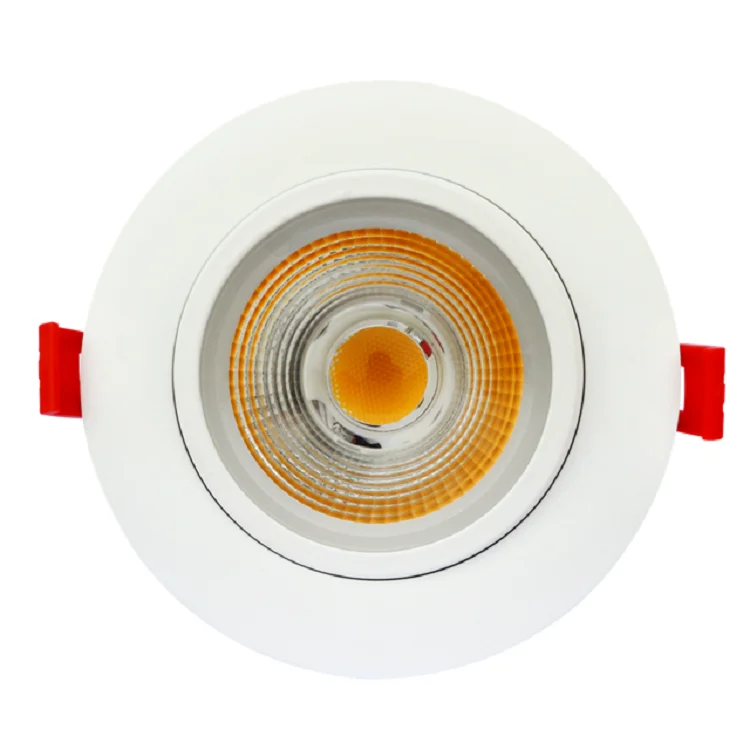 ETL shenzhen cob recessed led rotating gimbal downlight low profile reflection back small dimmable die casting downlight covers