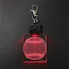 Promotional Colorful Baseball Design Keyholder LED Keychain 3D Acrylic Optical Illusion Night Light