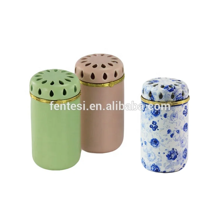 Various Style Recycled Black Ceramic Candle Jars With Lid For Candle