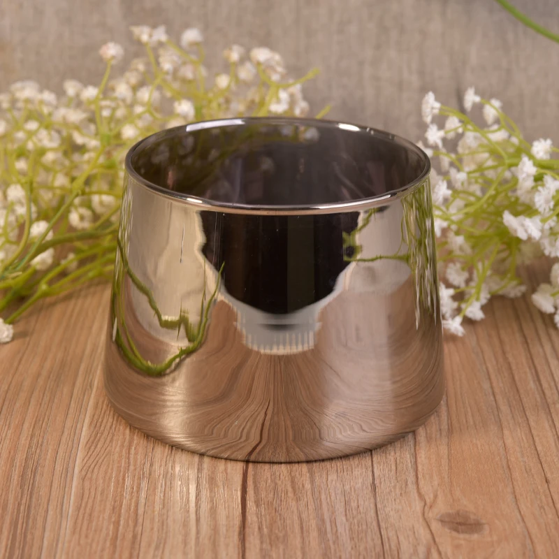Unique electroplate glass candle holders wedding decor