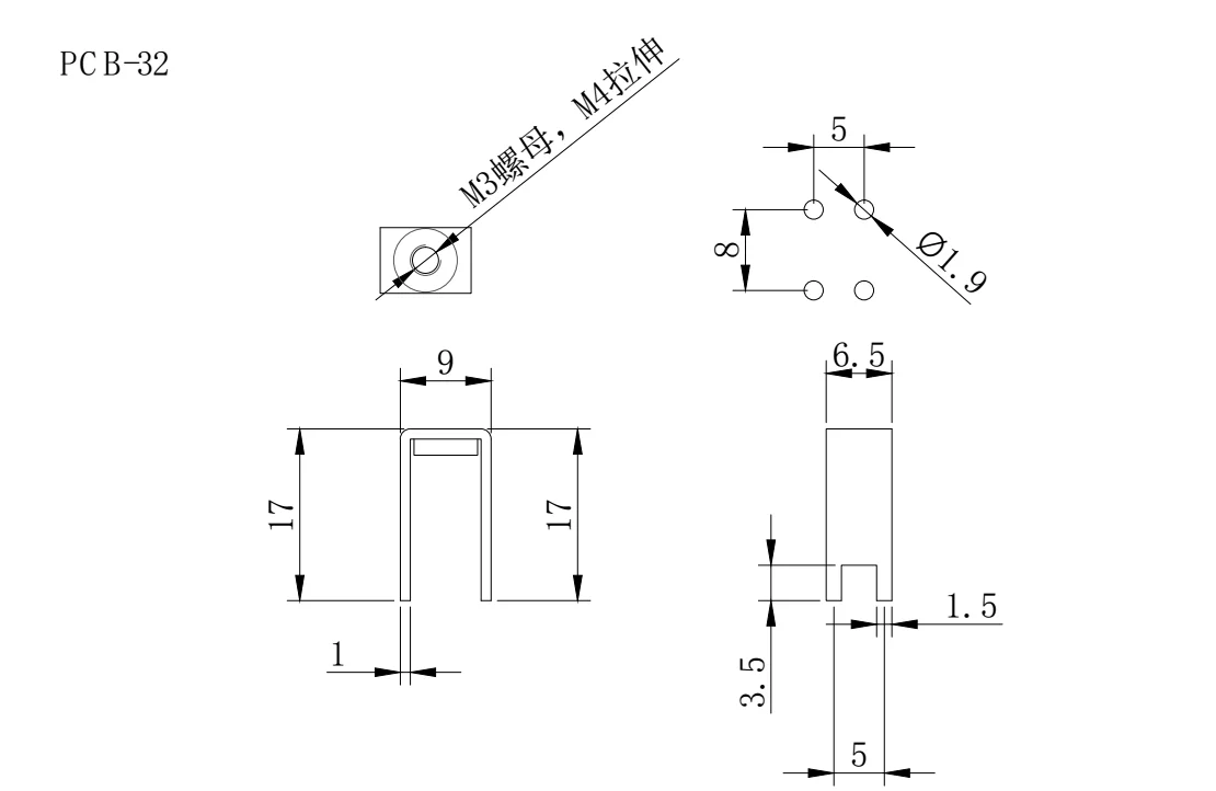 Pcb-32 M3/m4 Tin Plated Brass Pcb Welding Terminal - Buy Tin Plated ...