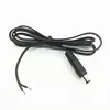 China suppliers Custom DC barrel jack 5.5 x 2.1 male female plug cable wire power cable with tinned copper wire pigtail