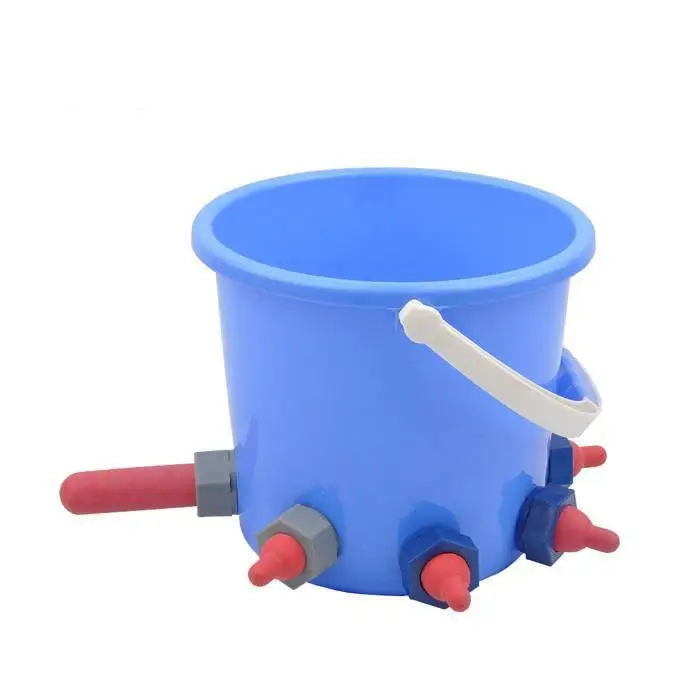 8l Plastic Calf /cattle Feeding/milk Bucket With 8 Teats Buy Plastic