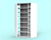 Large saving space rotating lazy Susan shoe cabinet racks for shop uses