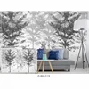 3d wallpaper tree forest fabric wall decoration painting designs for living room