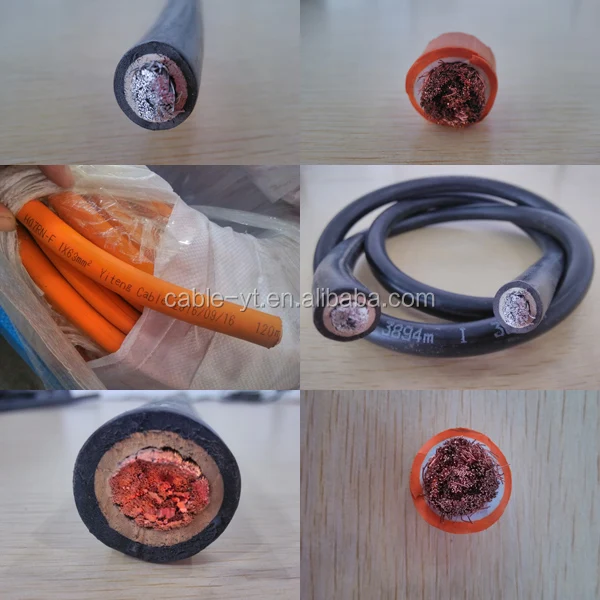 Pvc/rubber Jacket Copper Rubber Welding Cable,16mm 25mm 35mm Flexible