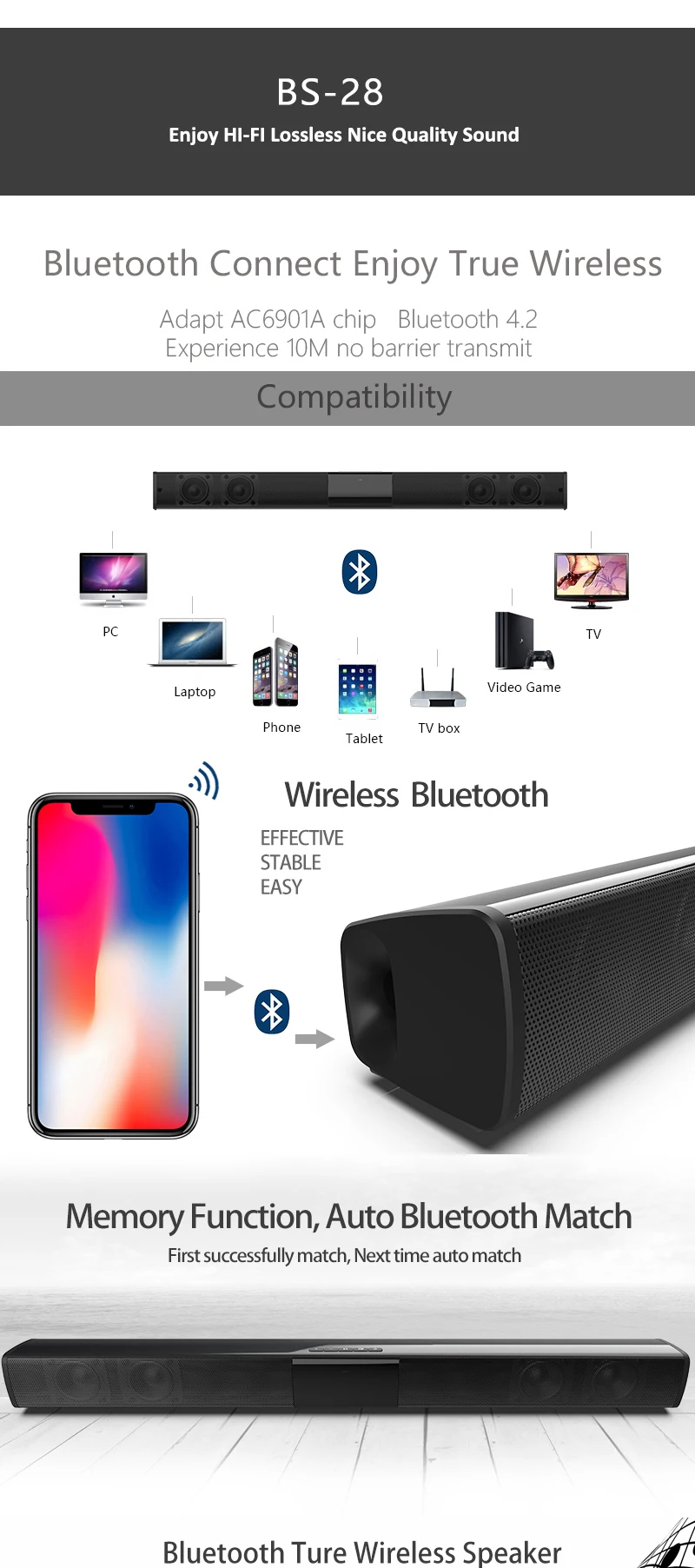 20w Top Rated Computer Wired And Wireless Bluetooth Audio Double Bass