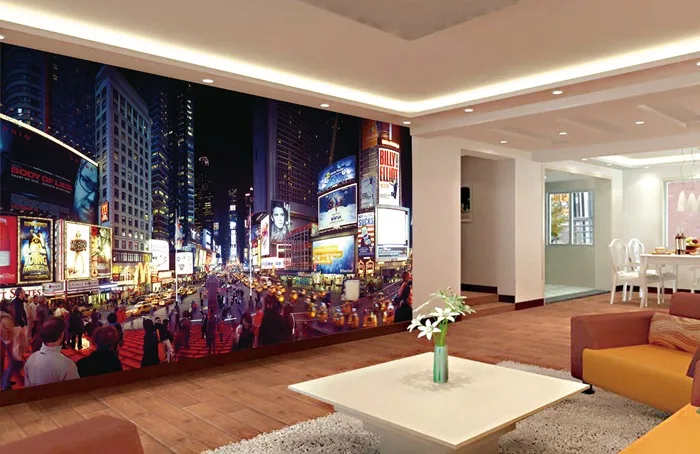 夜ニューヨークストリートビューデザイナー壁紙装飾壁用 Buy デザイナー壁紙 壁紙の装飾壁 ニューヨークストリート壁紙 Product On Alibaba Com