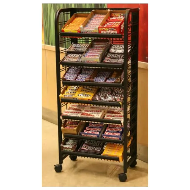 Retail Store Metal Wire Shelves Candy Display Rack - Buy Candy Display ...