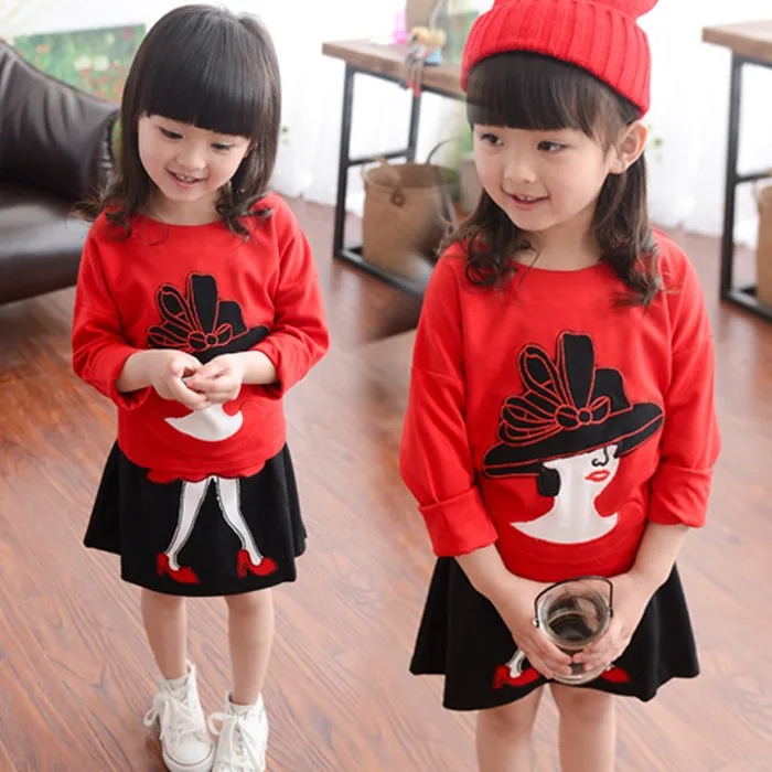 Wholesale Children Dresses Clothing Set Print Designer Child Clothes Of Online